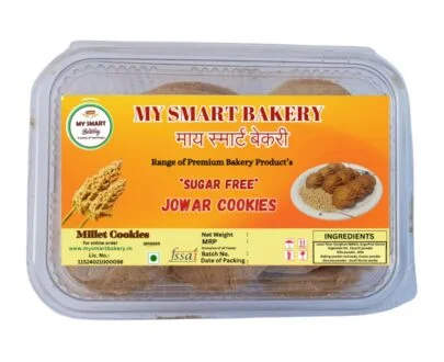 Sugar Free Jowar Cookies – High Fibre Gluten Free Millet Biscuits